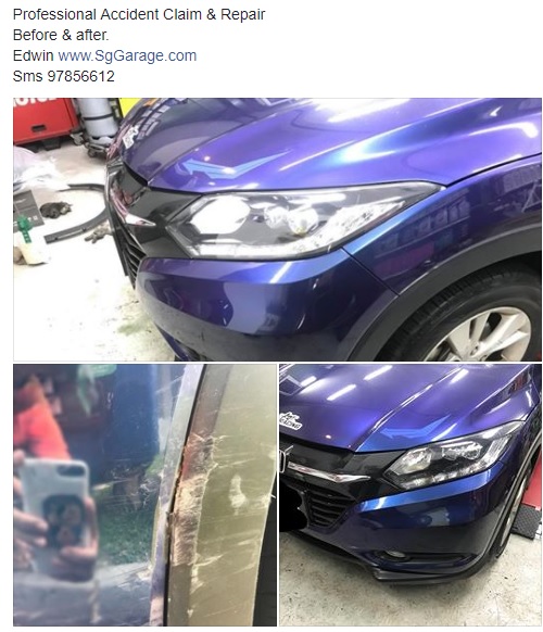Honda Vezel bumper repair - Click Image to Close